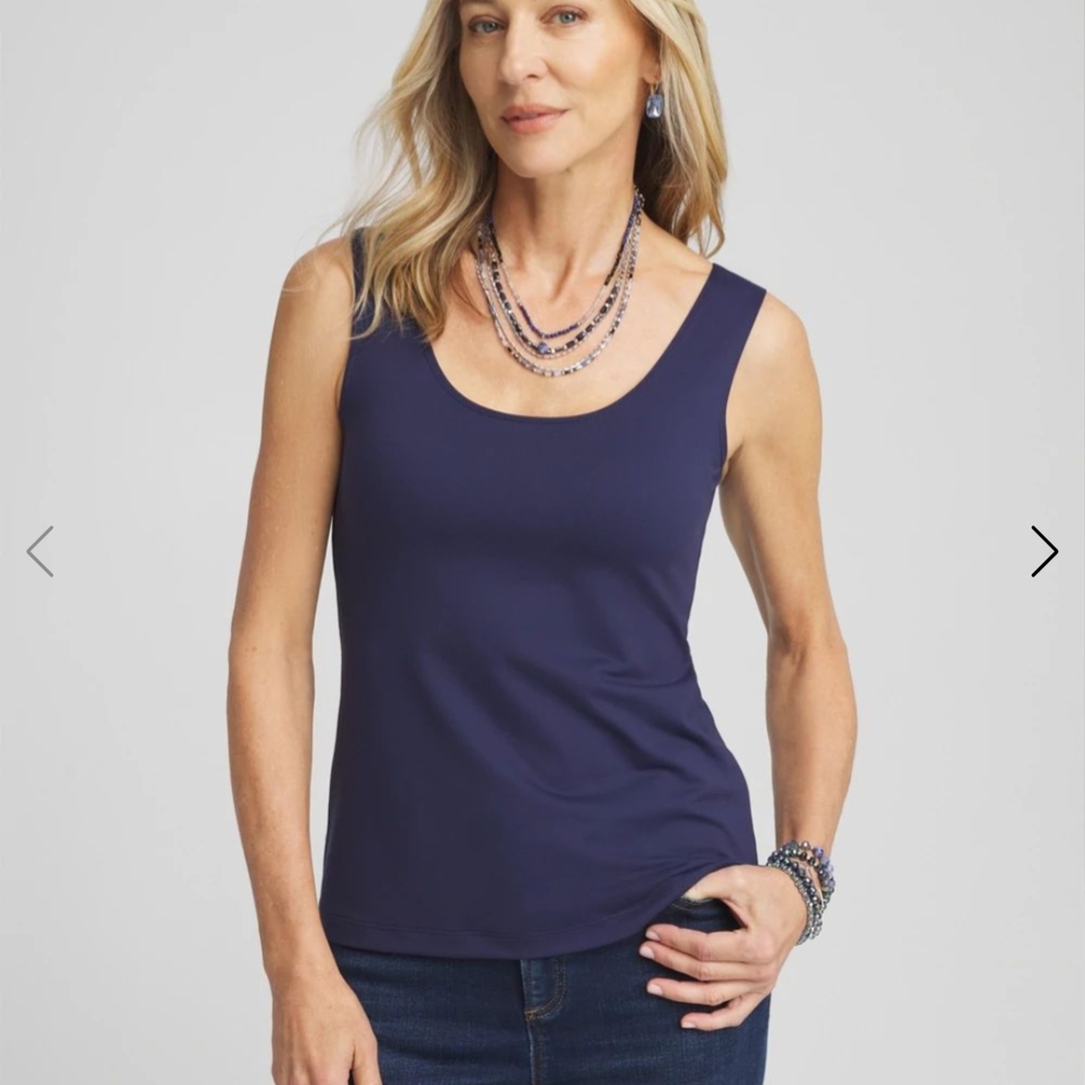 Chico's Deep Blue Sleeveless Top‎